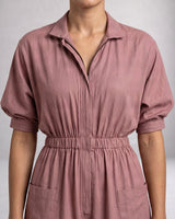 Collar Sphara Cotton Jumpsuit - Jumpsuit - Mizyana