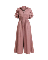 Collar Sphara Cotton Jumpsuit - Jumpsuit - Mizyana