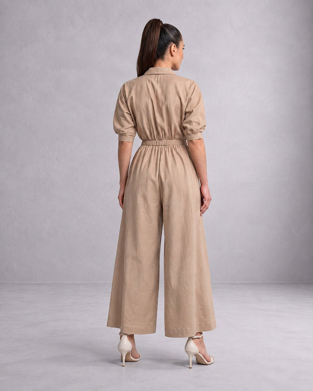 Collar Sphara Cotton Jumpsuit - Jumpsuit - Mizyana