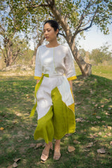 Color block Linen Jumpsuit - Jumpsuit - Mizyana