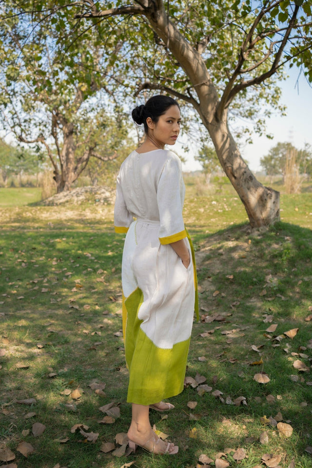 Color block Linen Jumpsuit - Jumpsuit - Mizyana