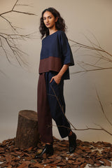 Colour Block Ekin Top - Shirt - Mizyana