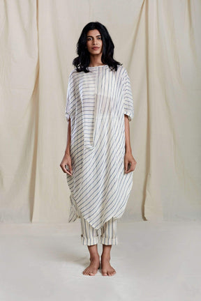 Cowl Tunic Dress Oatmeal - Dress - Mizyana