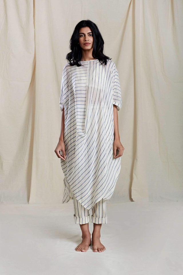 Cowl Tunic Dress Oatmeal - Dress - Mizyana