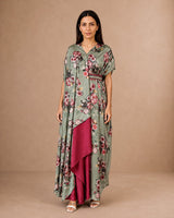 Dainty Rose Sidebelt Kaftan - Kaftan - Mizyana