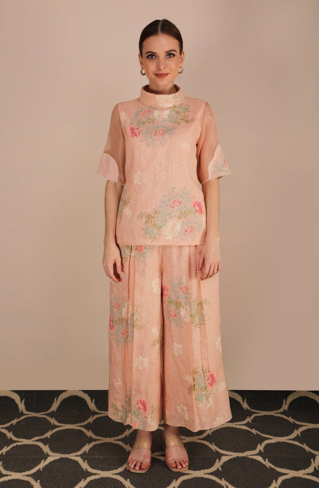 Dessert Rose Print Top - Shirt - Mizyana