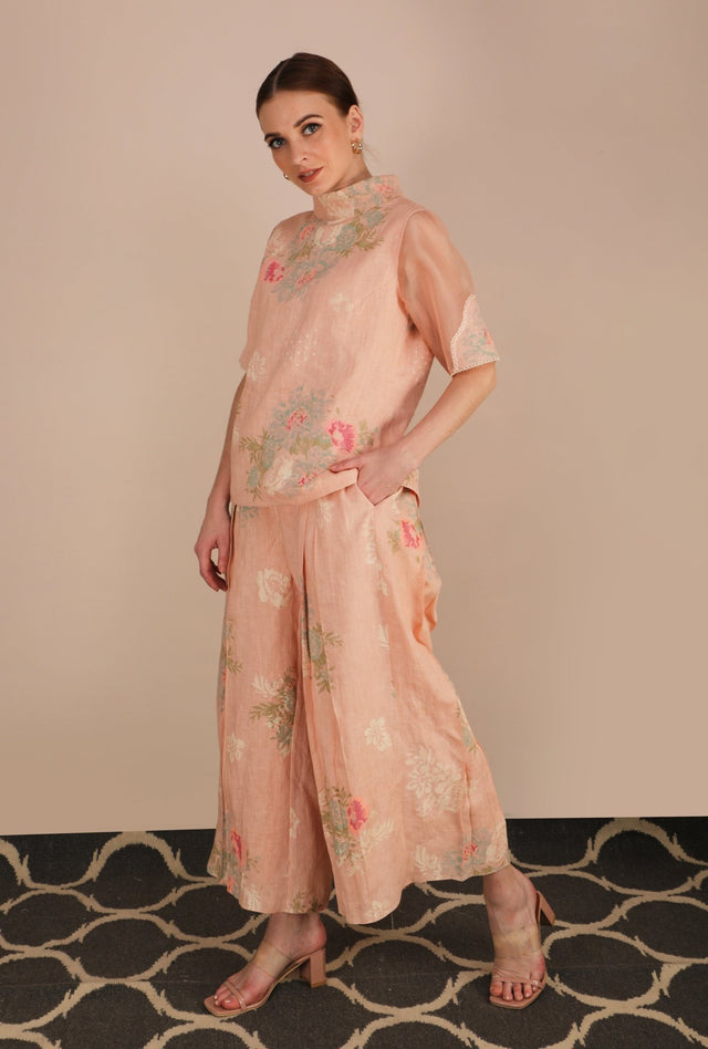 Dessert Rose Print Top - Shirt - Mizyana