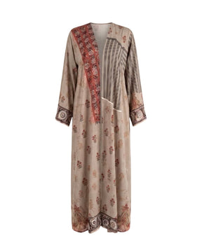 Digital Print Crepe Silk Abaya - Abaya - Mizyana