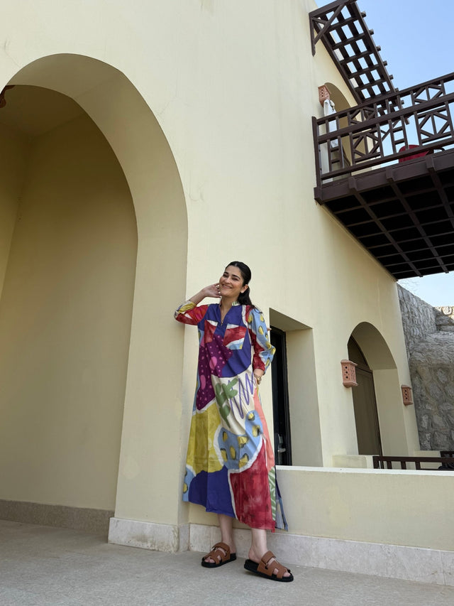 Dora Dress in Florentine Mosaic Print - Dress - Mizyana
