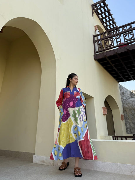 Dora Dress in Florentine Mosaic Print - Dress - Mizyana