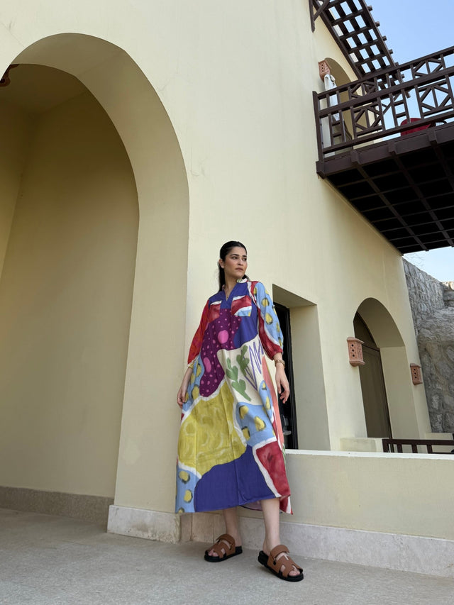 Dora Dress in Florentine Mosaic Print - Dress - Mizyana