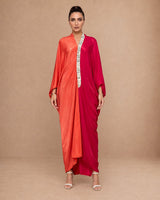 Double Shade Drape Kaftan - Kaftan - Mizyana