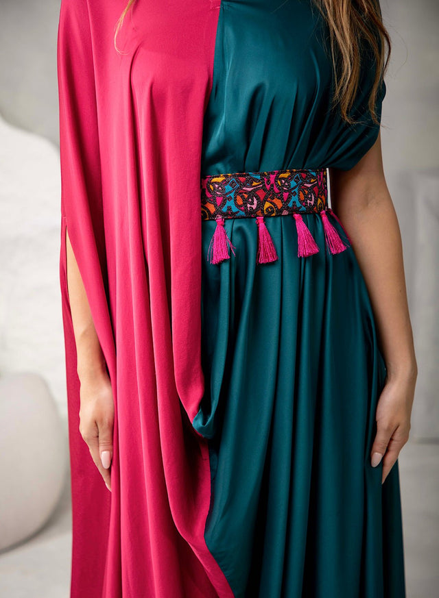 Dual tone signature drape - Kaftan - Mizyana