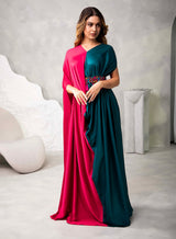 Dual tone signature drape - Kaftan - Mizyana