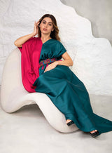 Dual tone signature drape - Kaftan - Mizyana