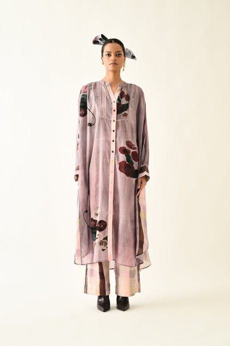 Dusk Pink Thistle Dress - Dress - Mizyana