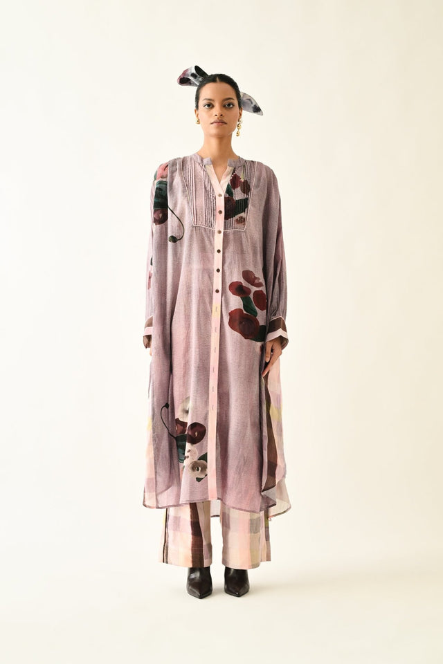 Dusk Pink Thistle Dress - Dress - Mizyana