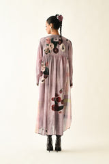 Dusk Pink Thistle Dress - Dress - Mizyana