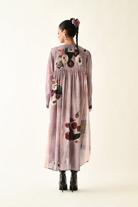 Dusk Pink Thistle Dress - Dress - Mizyana