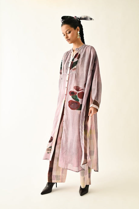 Dusk Pink Thistle Dress - Dress - Mizyana