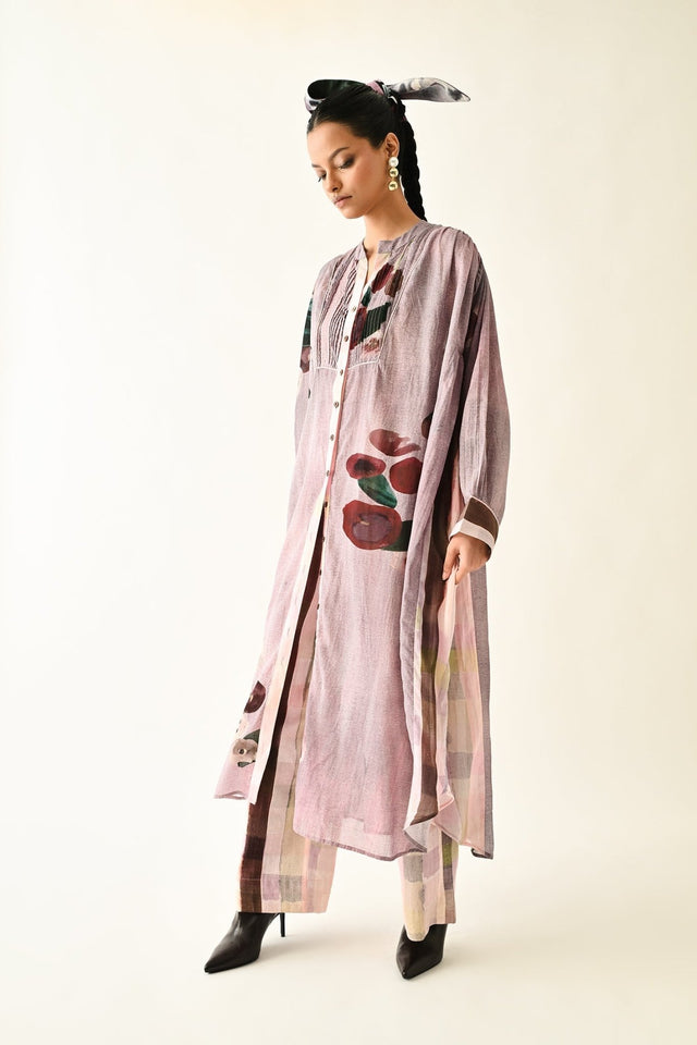 Dusk Pink Thistle Dress - Dress - Mizyana