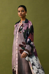 Dusk Pink Trench Set - Two-Piece Set - Mizyana