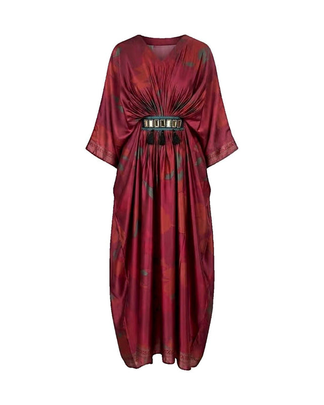 Dusky Printed Kaftan - Kaftan - Mizyana