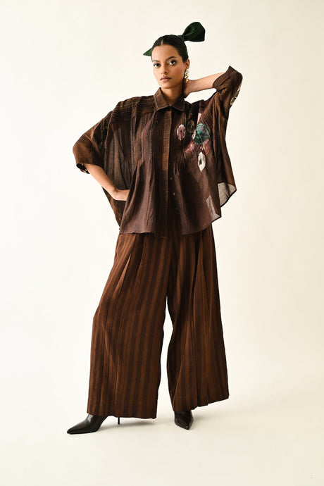 Earth Bloom Shirt Set - Two-Piece Set - Mizyana