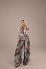 Earthtones Satin Pants - Trousers - Mizyana