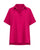 Ekin Cotton Shirt in fuchsia with collar and short cuffed sleeves, flat front view