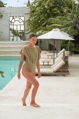 Elena One piece Swimsuit - Olive - Swimsuit - Mizyana