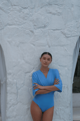 Ella swim set with Elina skirt 2.0 - Azure - Swimsuit - Mizyana