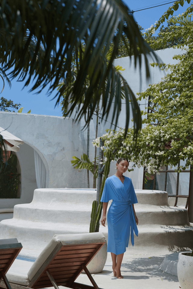 Ella swim set with Elina skirt 2.0 - Azure - Swimsuit - Mizyana
