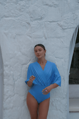 Ella swim set with Elina skirt 2.0 - Azure - Swimsuit - Mizyana