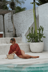 Ella swim set with Elina skirt 2.0 - Clay - Swim Set - Mizyana