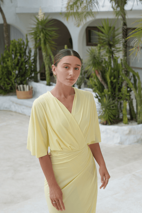 Ella swim set with real wrap skirt - Honey - Swim Set - Mizyana