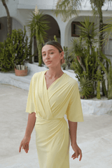 Ella swim set with real wrap skirt - Honey - Swim Set - Mizyana