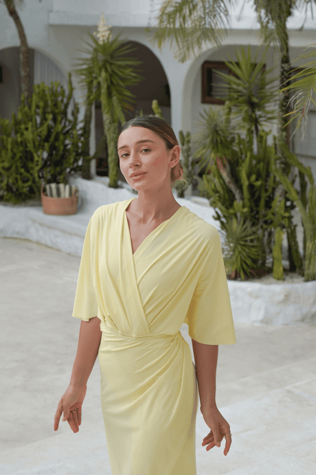 Ella swim set with real wrap skirt - Honey - Swim Set - Mizyana