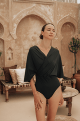 Ella swim set with Sofia skirt - Black (Final Sale) - Swim Set - Mizyana