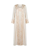 Embroidered Crepe & Jacquard Jalabiya Set - Jalabiya - Mizyana