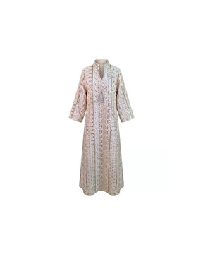 Embroidered Tassels Linen Jalabiya - Jalabiya - Mizyana