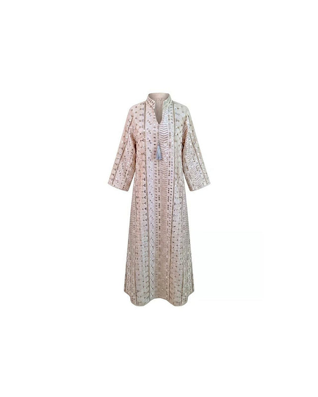 Embroidered Tassels Linen Jalabiya - Jalabiya - Mizyana