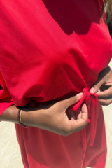Emma swim dress - Red