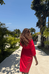 Emma swim dress - Red - Dress - Mizyana