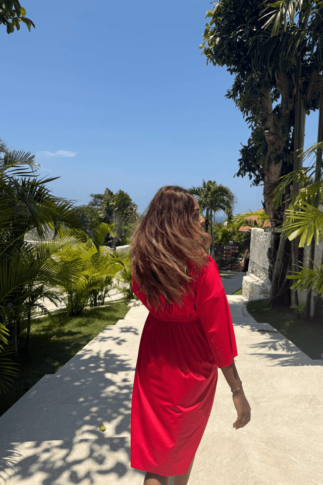 Emma swim dress - Red - Dress - Mizyana