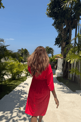 Emma swim dress - Red - Dress - Mizyana