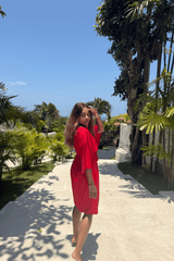 Emma swim dress - Red - Dress - Mizyana