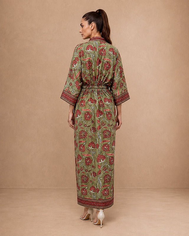 Evara Pleated Kaftan - Kaftan - Mizyana