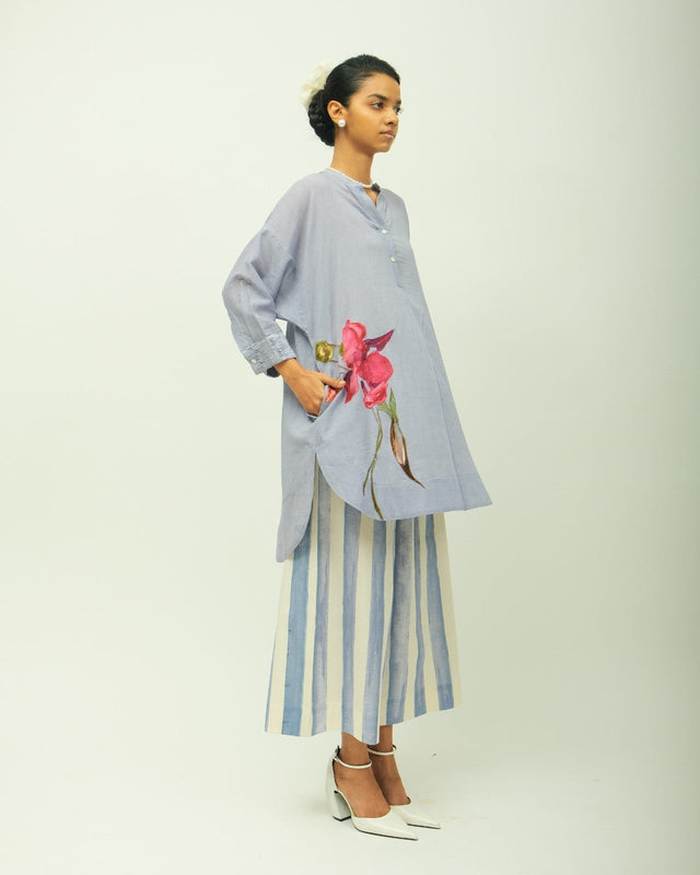 Flamingo Applique Cord Set - Co-ord Set - Mizyana