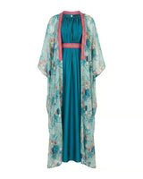 Floral Cape & Dress Set - Kaftan - Mizyana